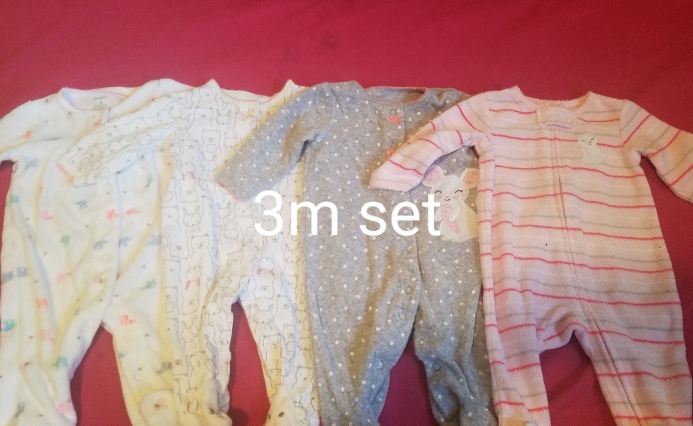 Infant Pajamas size 3 months & 0-3